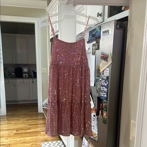 Pink Sequin Dress